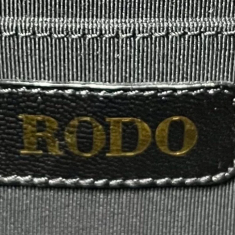 RODO Women's Evening Events Black Chain Crossbody Clutch Vintage Rattan Bag